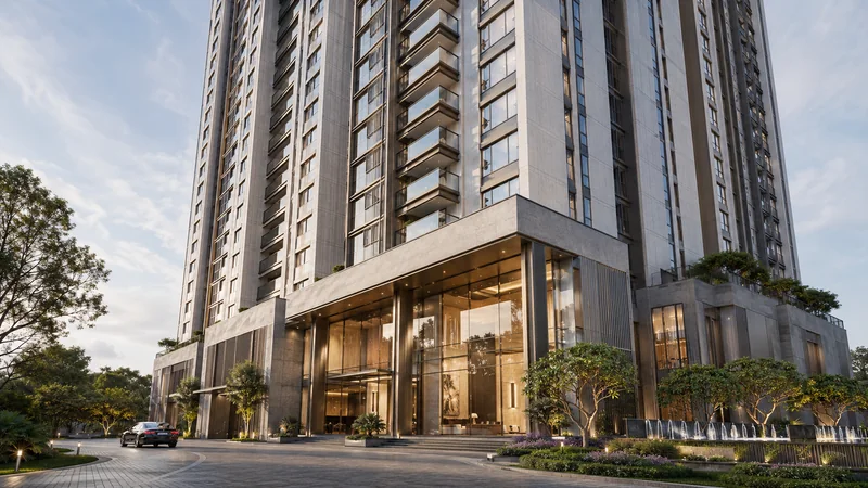 Prestige Park Street tower facade and arrival lobby
